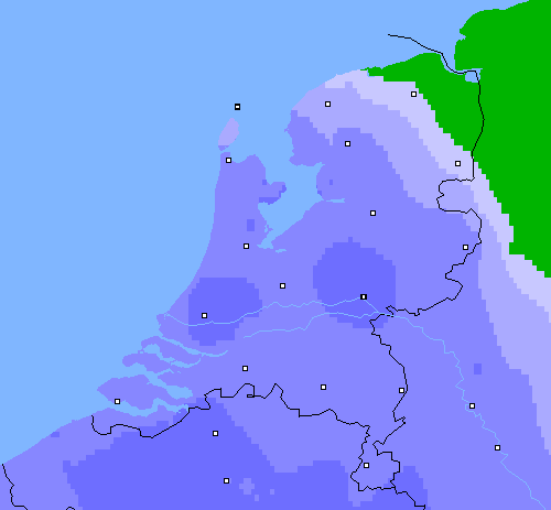 Neerslag (24 uur) Nederland
