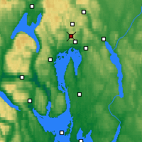 Nearby Forecast Locations - Tryvasshogda - Kaart