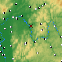 Nearby Forecast Locations - Aschaffenburg - Kaart