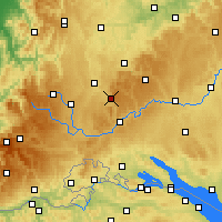 Nearby Forecast Locations - Klippeneck - Kaart