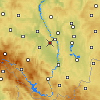 Nearby Forecast Locations - Temelín - Kaart