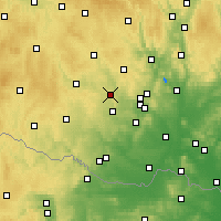 Nearby Forecast Locations - Náměšť nad Oslavou - Kaart