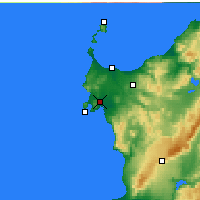 Nearby Forecast Locations - Alghero - Kaart