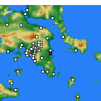 Nearby Forecast Locations - Artemida - Kaart