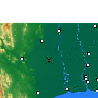 Nearby Forecast Locations - Nakhon Pathom - Kaart