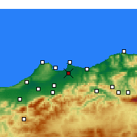 Nearby Forecast Locations - Algiers - Kaart
