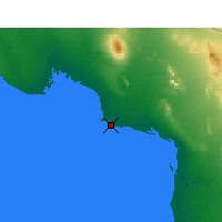 Nearby Forecast Locations - Puerto Peñasco - Kaart
