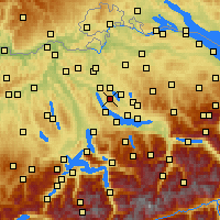 Nearby Forecast Locations - Zumikon - Kaart