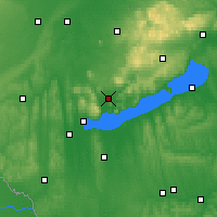 Nearby Forecast Locations - Tapolca - Kaart