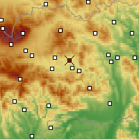 Nearby Forecast Locations - Spišské Podhradie - Kaart