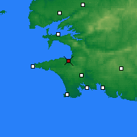 Nearby Forecast Locations - Douarnenez - Kaart