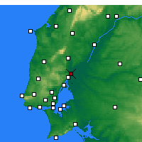 Nearby Forecast Locations - Castanheira do Ribatejo e Cachoeiras - Kaart