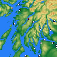 Nearby Forecast Locations - Loch Awe - Kaart