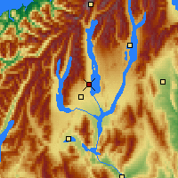 Nearby Forecast Locations - Lake Pukaki - Kaart