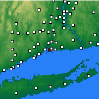 Nearby Forecast Locations - New Haven - Kaart