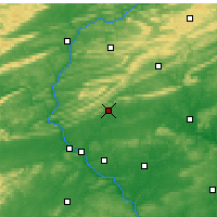 Nearby Forecast Locations - Fort Indiantown Gap - Kaart