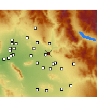 Nearby Forecast Locations - Mesa - Kaart