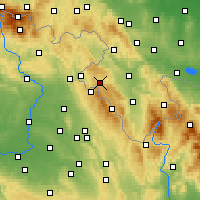 Nearby Forecast Locations - Duszniki Zdrój - Kaart