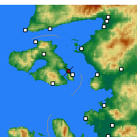 Nearby Forecast Locations - Mytilini - Kaart