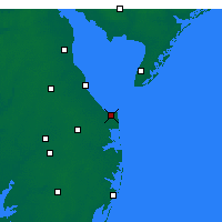 Nearby Forecast Locations - Lewes - Kaart