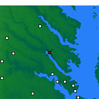Nearby Forecast Locations - West Point - Kaart