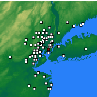 Nearby Forecast Locations - Hoboken - Kaart