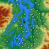 Nearby Forecast Locations - Bainbridge - Kaart