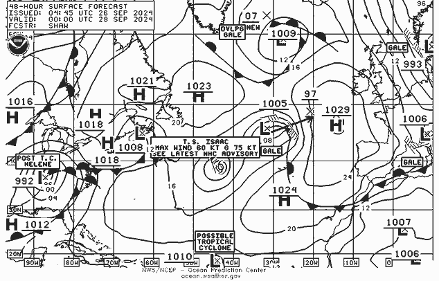 NWS Fronts za 28.09.2024 00 UTC