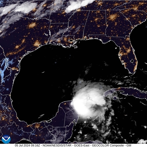 Satellite - Gulf of Honduras - Fr, 05 Jul, 11:16 BST