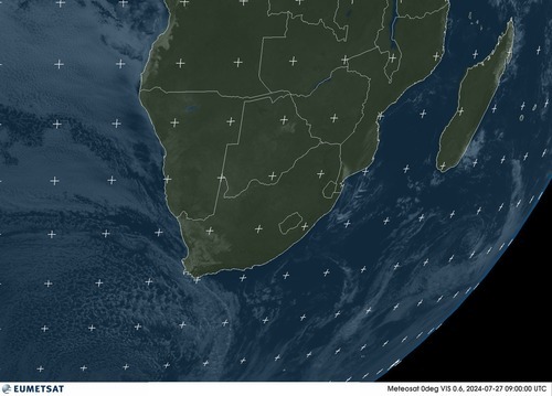 Satellietbeeld Zichtbaar Afrika Zuid zaterdag 27-07-2024 11:00 MEZT