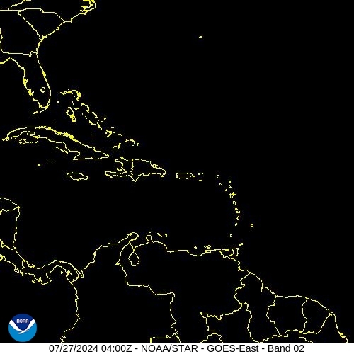 Satellietbeeld Zichtbaar Centraal-Amerika Caraïbische Zee zaterdag 27-07-2024 06:00 MEZT