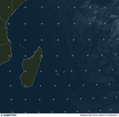 Satellietbeeld Zichtbaar Azië Indische Oceaan (west) zaterdag 27-07-2024 05:00 MEZT