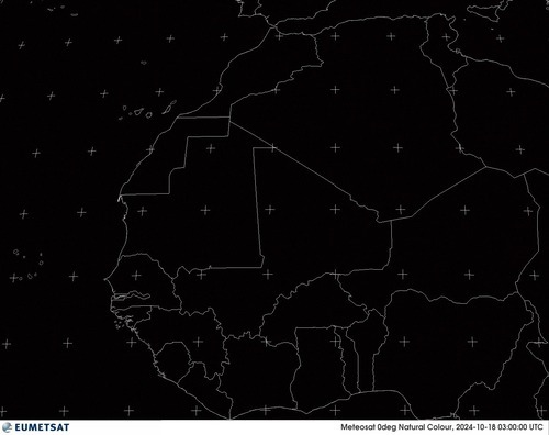 Satellietbeeld Natural Color Afrika west vrijdag 18-10-2024 05:00 MEZT