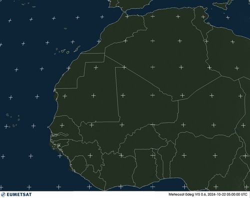 Satellietbeeld Zichtbaar Afrika west dinsdag 22-10-2024 07:00 MEZT