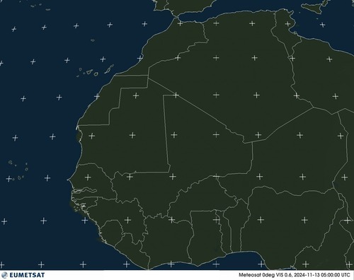 Satellietbeeld Zichtbaar Afrika west woensdag 13-11-2024 06:00 MET