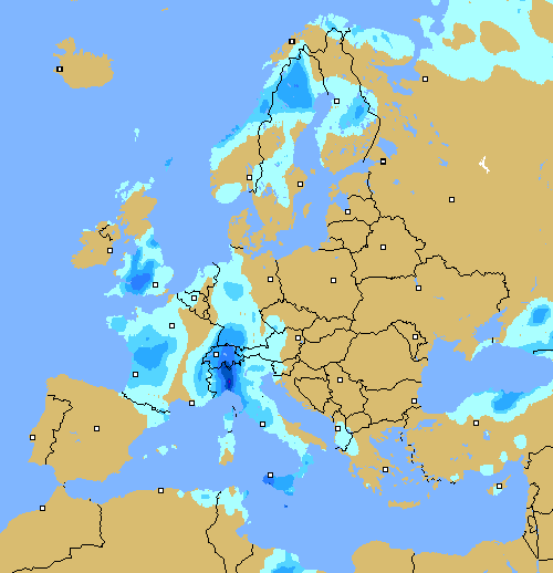 Neerslag per 3 uur !