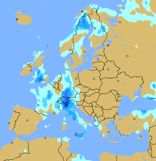 Neerslag per 3 uur !