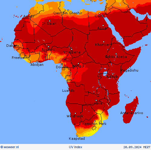 UV Index Weerkaarten