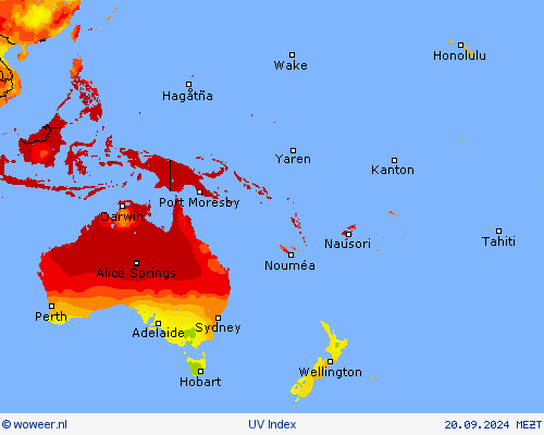 UV Index Weerkaarten