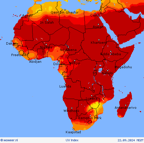 UV Index Weerkaarten