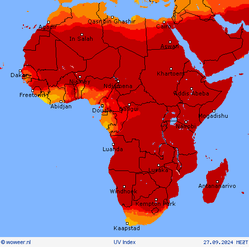 UV Index Weerkaarten