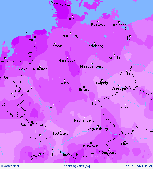 Neerslagkans Weerkaarten