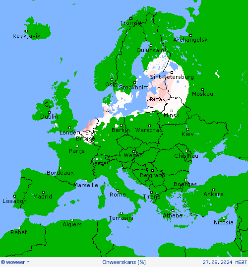 Onweerskans Weerkaarten