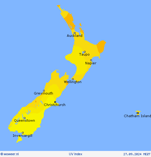 UV Index Weerkaarten