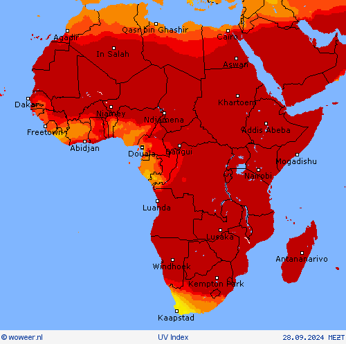 UV Index Weerkaarten