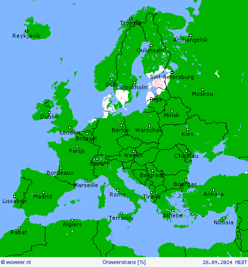 Onweerskans Weerkaarten