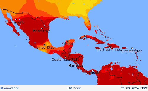 UV Index Weerkaarten