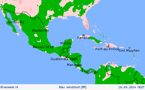 Max. windstoot Weerkaarten