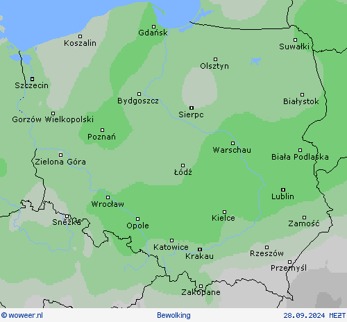 Zonneschijnduur Weerkaarten