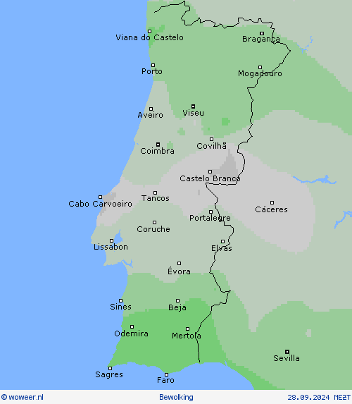 Zonneschijnduur Weerkaarten